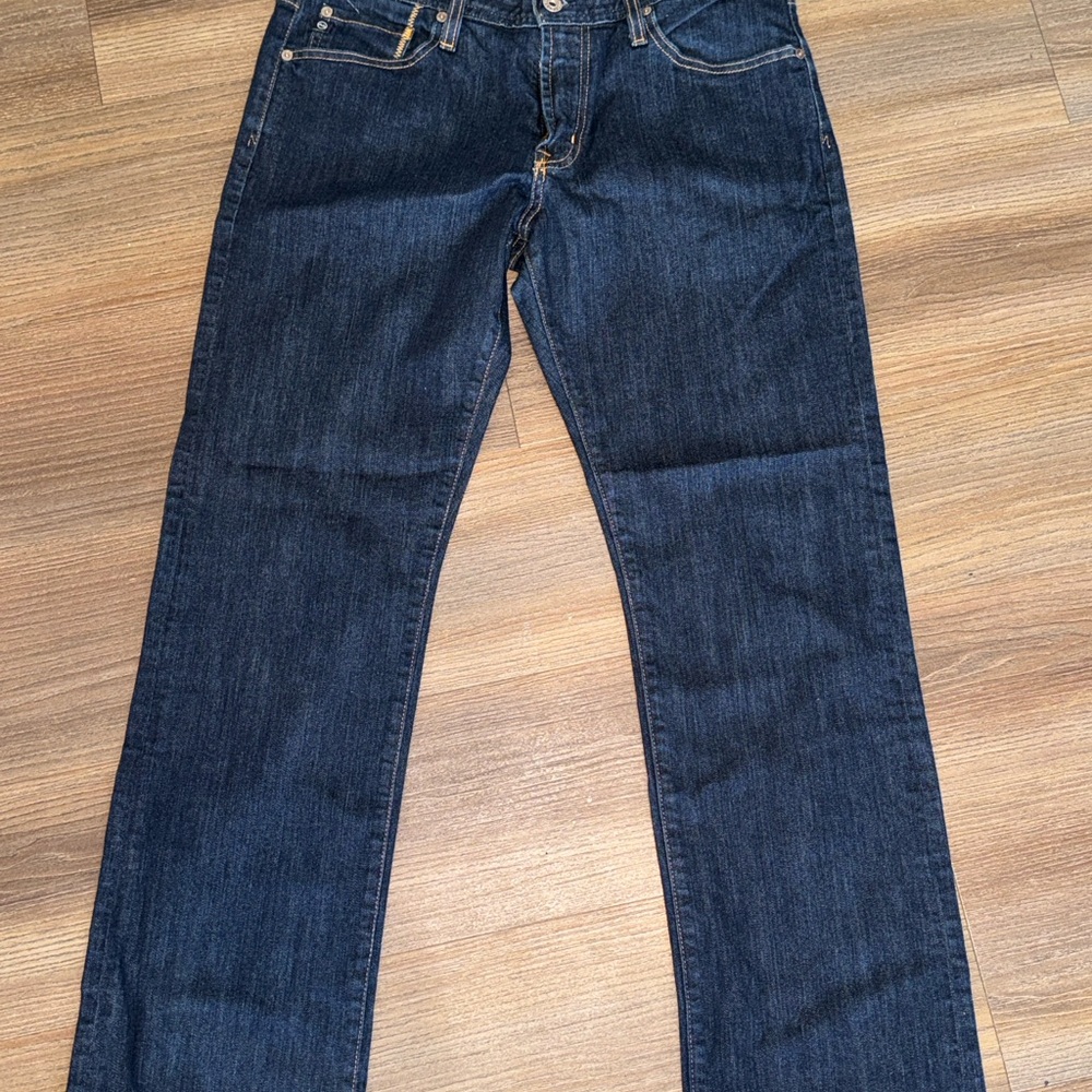 Express Dark Indigo Straight Jeans